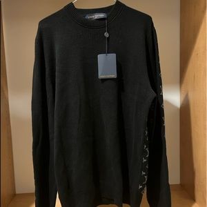 Louis Vuitton Men’s Large Monogram Crew Neck Sweater. 100% pure cashmere